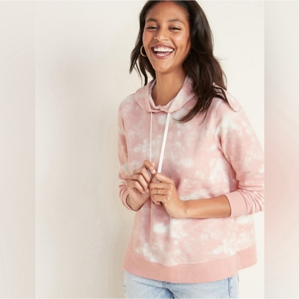 Old Navy vintage hoodie in pink tie dye